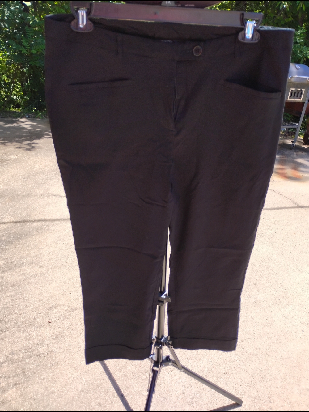 Worthington Black Straight-Leg Dress Pants